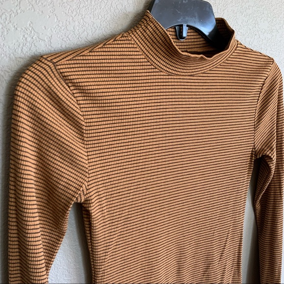 Aeropostale | Long Sleeve Seriously Soft Mock Neck Top | STRIPED - SMALL - Picture 5 of 10